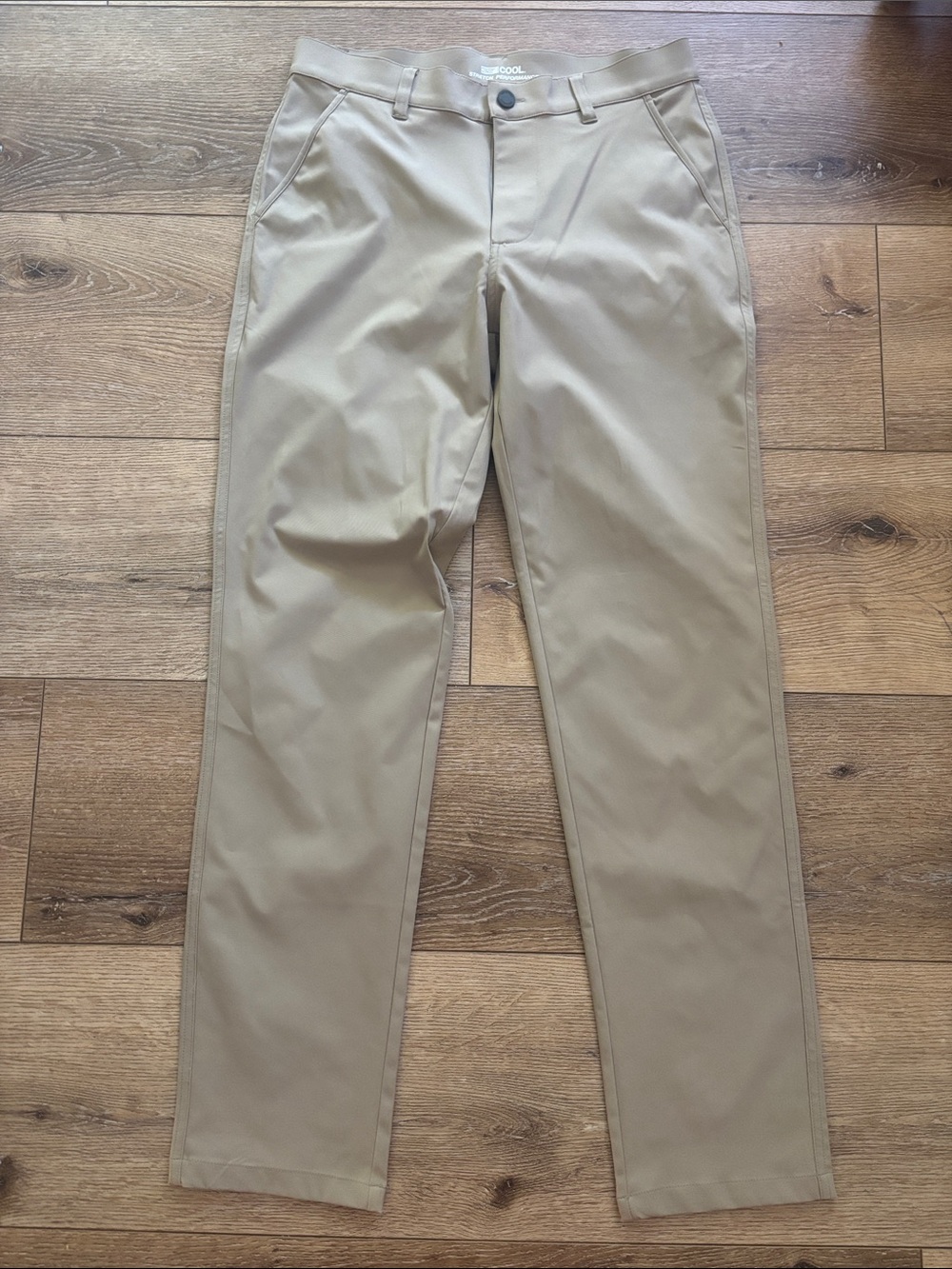 32 Degrees Men's Khaki Straight Leg Chinos